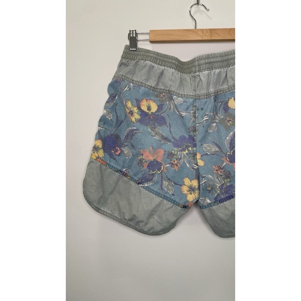 Urban Outfitters By Katin Floral Nylon Faded Swim Trunks Board Shorts Medium M - Picture 9 of 13